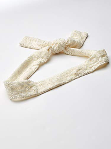 Michael Stars Women's Romy Woodland Lace Wrap with Belt, Chalk, One Size3