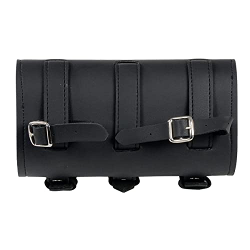 Image of Milwaukee Performance SH49803 Black PVC Large Two Buckle Tool Bag for Motorcycles - One Size
