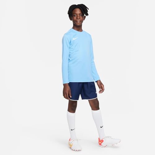 Nike Unisex Niños Camiseta de Manga Larga Nk Df Park VII, UnIVersity Azul y Blanco, BV6740-412, L