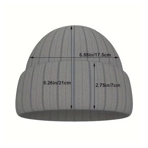 Gorro de punto de invierno cálido y elástico pack multiuso hombres mujeres 2