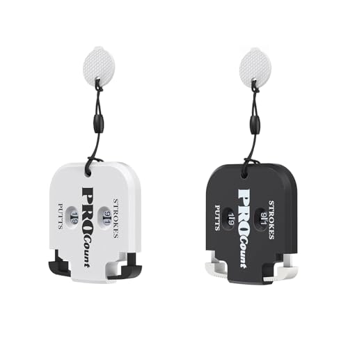 BRBASAP 2 Pack Mini Golf Score Counter Clicker Portable 2 Digit Stroke Counter with Reset Tool Outdoor Sport Scoreboard for Golf Game