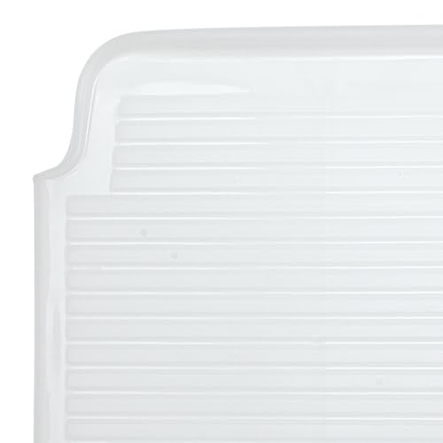 Better Houseware Drain Boards for Kitchen Counter White Dish Drain Board Shields Countertops from Water Damage, Space Efficient 19.5"x15.5"x1.25" - Thumbnail 5