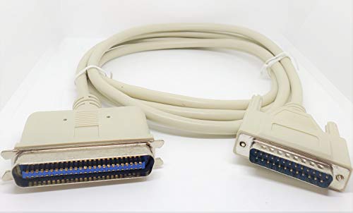 Pc Accessories - Connectors Pro 6 Feet DB25 to CN50 M/M D-Sub 25 Pins Male to Centronics 50 Male C50 RS232, Sun, SCSI Cable, Serial to CEN50 6-FT Molded