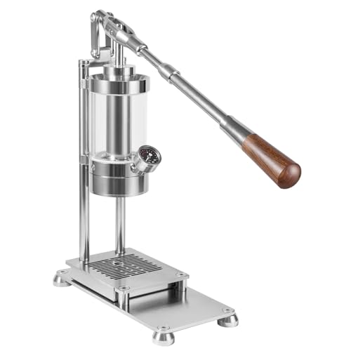 KRYANFEN Cafetera Retro de Palanca, Cafetera de Palanca Manual, 345ml, Control Presión 1-16 Bar, Filtro 58mm, para Baristas Profesionales, Cafetera de Piston Manual CoffeeMachineSet