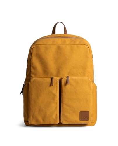 DailyObjects Field Backpack | Casual Laptop Bag with Luggage Sleeve | Unisex Travel Backpack | Made of Durable Canvas Material | Zippered Compartments with Pockets