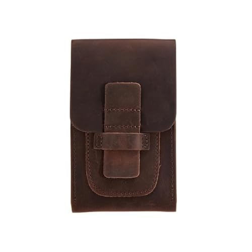 Leather Cigar Case, Travel Humidor Holds 3 Cigars, Full Grain Leather with Cigar Cutter, Handmade, Bourbon Brown, Portable Cigar Holder for Men, Ideal for Home, Office & Travel Gift Set