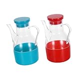 Stockage polyvalent de condiments : pour stocker les huiles, le vinaigre et les sauces soja, ce récipient est un ajout polyvalent à n'importe quelle cuisine, porte-vinaigre, bouteille distributrice d'huile et de vinaigre