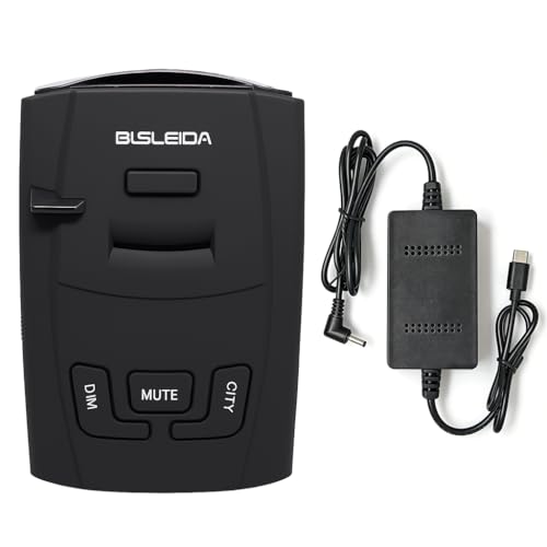 Radar Detectors for Cars American Laser X K KA Bands VG 2 Protection S360 with LaserEye Front Rear Police Scanner 12V Socket Type-c to DC3.5 Charge (BLSLEIDA S360A)