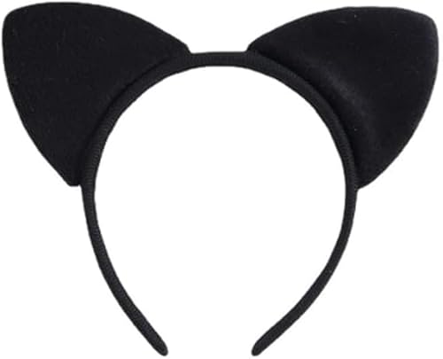 Fascia per Capellis con Orecchies di Gatto,Cerchietto per Capelli Con Orecchies,Cerchietti Capelli Orecchie,Gatto Fascia Capelli Copricapo per Halloween Carnevale Decorazioni,Mascherata Cosplay (D)