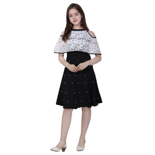 Image of Sheetal Associates Girls Midi Knee Length Half Sleeve Casual Dress
