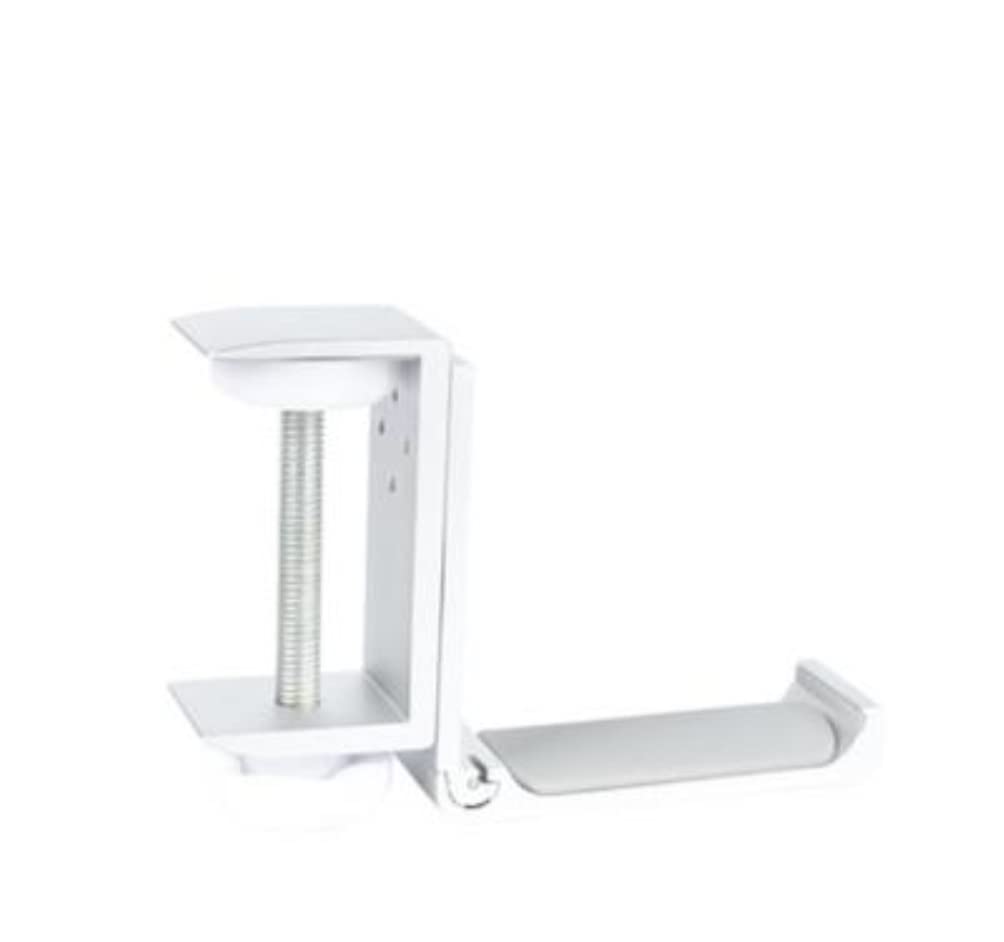 MRKU Headphone Stand Holder Headset Hook Hanger Desktop Aluminum Adjustable Clamp Mount Desk