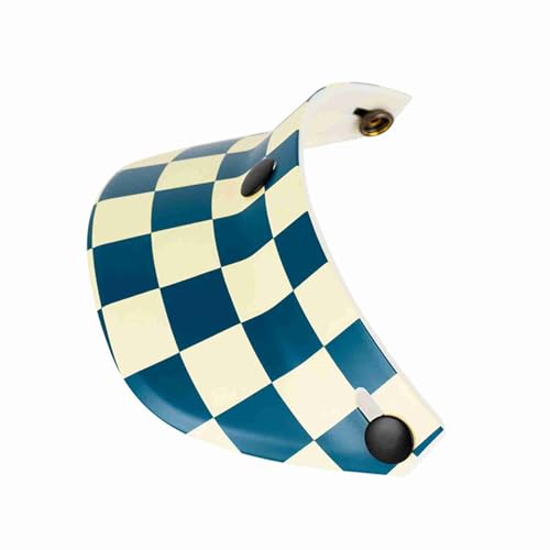 Visor per il Casco Moto Visiera per il del Motociclistico Clear Anti Eolico blu e bianco