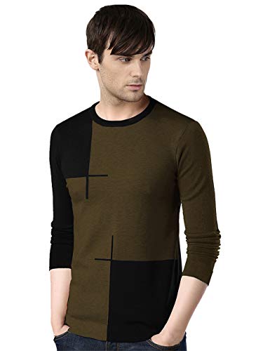 Image of EYEBOGLER Men's Polo Neck Full Sleeve Regular Fit T-Shirt | Stylish Casual Wear Top | Comfortable Everyday T-Shirt for Men | Smart Look for Casual Outings, Travel