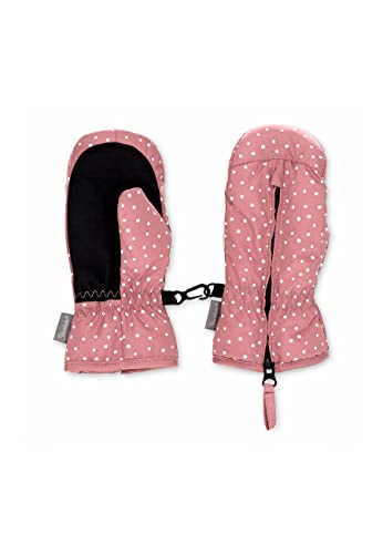Sterntaler Baby Mädchen Fäustel Punkte Handschuh - Baby Fäustlinge Winter, Baby Handschuhe - wasserdicht aus Funktionsmaterial - rosa, 3