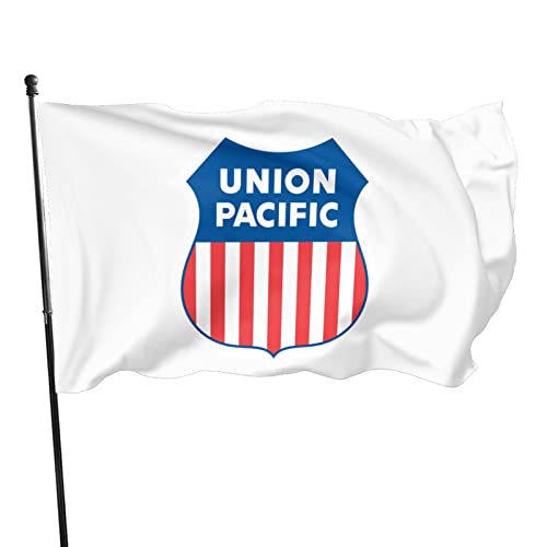 HELIDOUD Union Pacific Railroad Outdoor Decorative Yard Flag Home Garden Flag 3 X 5 Ft