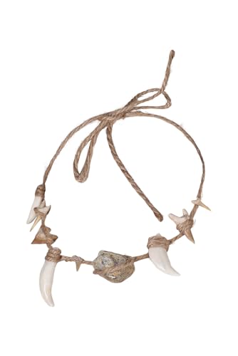 Maui Cosplay Shell Necklace Costume Accessories Tribal Wolf Tooth Claw Necklace Halloween Party Outfits Prop ﻿2