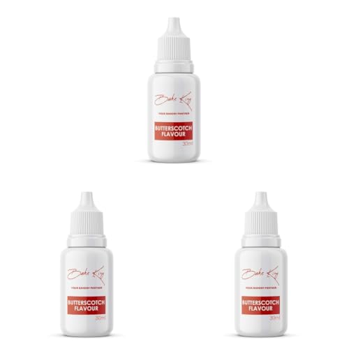 Image of BAKE KING Butterscotch Flavour 30ML Essence for Baking Cakes, Jams, Jelies, Cookies, Ice Creams and Puddings Liquid Food Essence for Cake Making (Butterscotch Flavour 30ml) (Pack of 3)