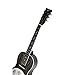 Ortega Guitars 6 String Americana Series Acoustic-Electric Parlor Resonator Guitar, Right, Distressed Denim (RRG30E-DD)
