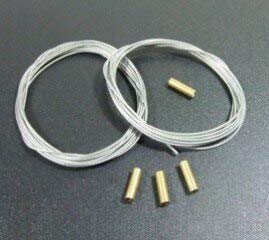 Replacement Part For 2pcs Steel Wire Dia. 0.8 X 1000mm