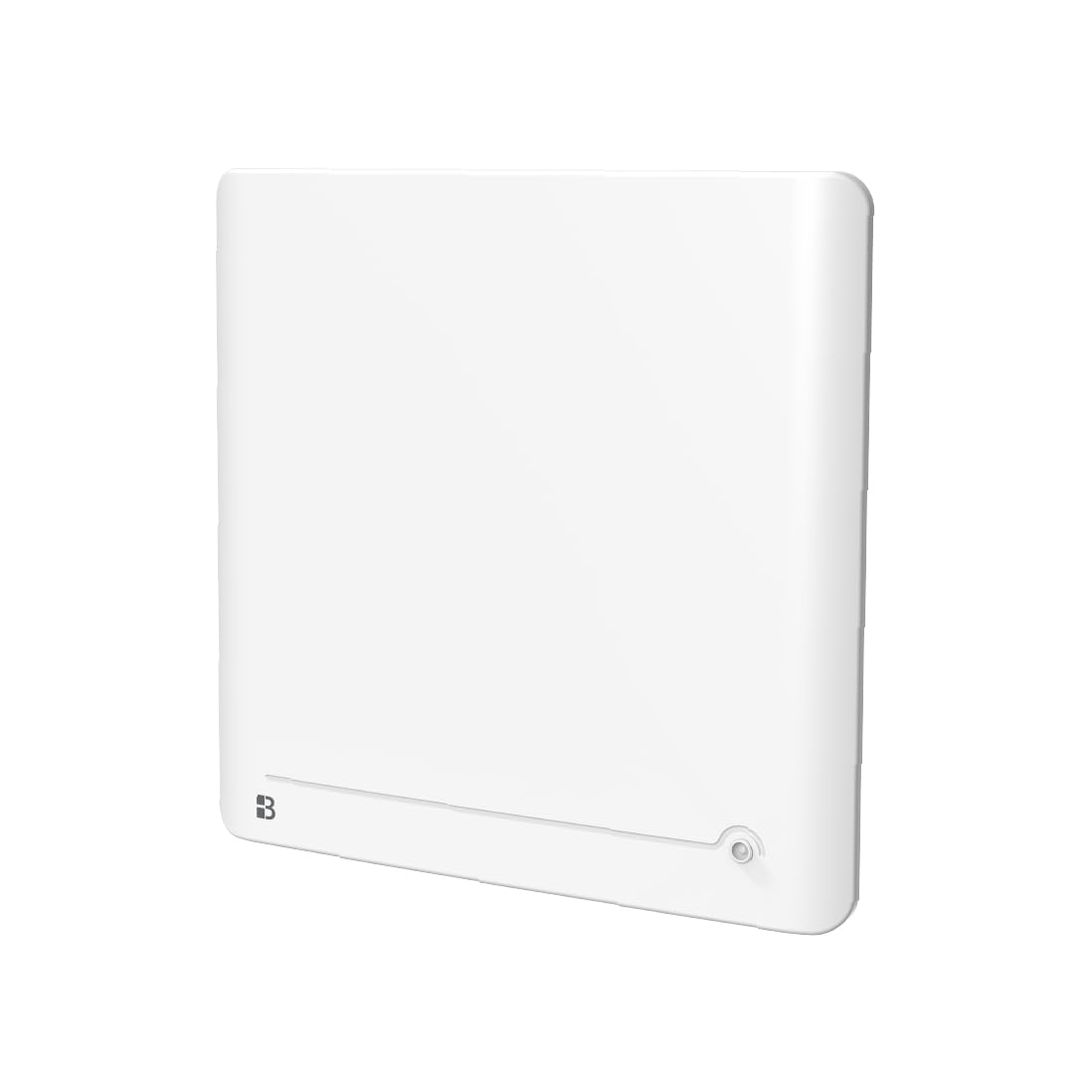 BESTHERM - Radiador eléctrico fijo de inercia seco cerámico 1000 W plug & play con detector de presencia Bestherm DIANE horizontal blanco