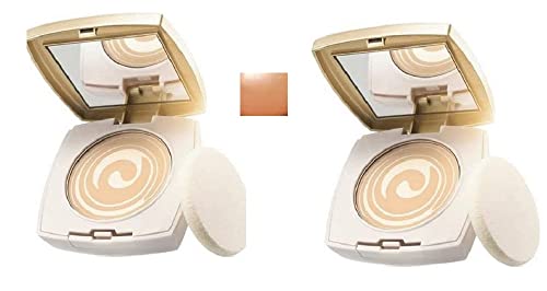 Image of Pack of 2 Anew transforming 2 in 1 compact serum infused swirl foundation - Soft Honey – 2 x 11g