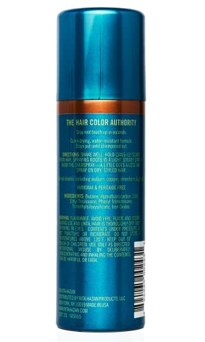 Rita Hazan Root Concealer Touch Up Spray - Instant Spray To Cover Up Roots - Quick Drying, Water-Resistant Formula - Temporary Hair Color Spray for Gray Roots - 2 oz. Root Spray