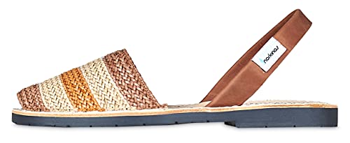 Norkinas Women's Flat, Handmade, Eco-Friendly Avarcas (7, Braided)