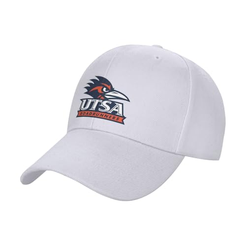 UTSA Roadrunners Baseball Caps Dad Hats Adjustable Size Outdoor Cap White