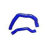 Conduits pression durites Kit de tuyau Turbo Boost refroidisseur intermédiaire en Silicone Convient pour Alfa Romeo 147 156 GT 1.9 JTD JTDM 2001(Blue)