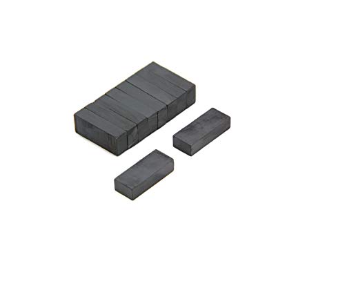 ART IFACT 30 Pieces of 25mm x 11mm x 6mm of Ferrite Block Magnet, Project Magnet, Speaker Magnets - Lift Upto 100 Grams