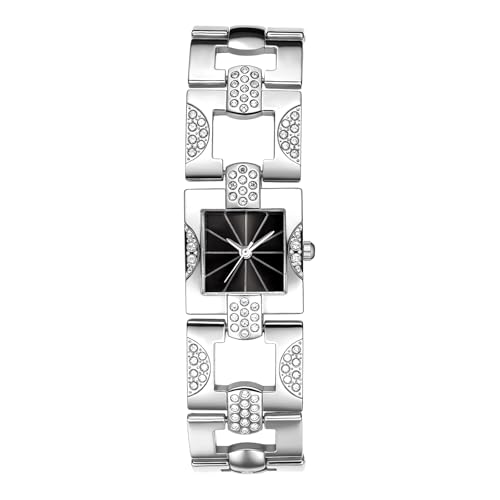 Montre pour femme à cadran carré brillant pour sublimer vos tenues de soirée