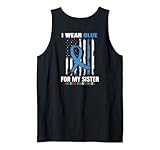 Photo Gallery blue for sister autism awareness usa flag back stampa grafica canotta Photo Gallery blue for sister autism awareness usa flag back stampa grafica canotta