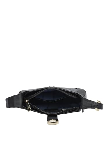 Image of Da Milano Women's Leather Sling Bag - Black