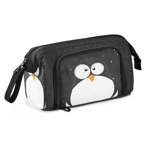 Image of SUABO Big Capacity Pencil Case, Cute Penguin Pen Bag Pouch Holder Stationery Bag School College Office Organizer for Teen Adults Student