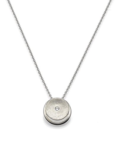 Preisvergleich Produktbild Evita Damen-Anhänger 925 Silber rhodiniert mattiert Zirkonia weiß - 790092
