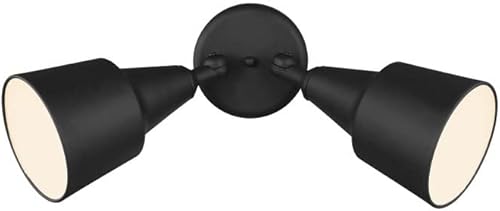 Miniatura 2 de Generation Lighting 8560702-15 - Luz de inundación ajustable giratoria de aluminio para exteriores, 2 luces de 240 vatios totales, 13 pulgadas de