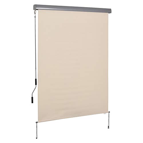 Outsunny Senkrechtmarkise Balkonmarkise Vertikalmarkise Windschutz Seitenrollo Sichtschutz mit...