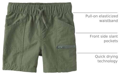 Image of The Children's Place Baby Boys' and Toddler Quick Dry Pull on Cargo Shorts 3 inch