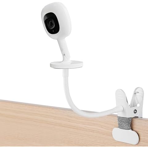 iTODOS Baby Monitor Mount Compatible with Nanit Pro Smart Baby Monitor & Flex Stand Baby Monitor, 8inches Flexible Arm Monitor Mount,Attach Your Baby Cam Wherever You Like-1pack Cover