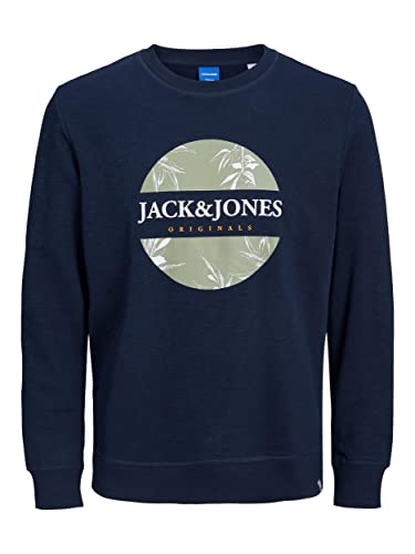 JACK & JONES JUNIOR Boy's JORCRAYON Sweat Crew Neck JNR Sweatshirt, Navy...