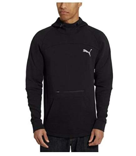 Men`s PUMA Pull Over Sweat Shirt Hoodie Black Medium