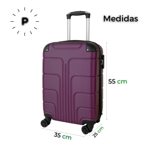 Kit Com 2 Malas de Bordo Para Viagem 10kg Com Rodas Dupla 360° P