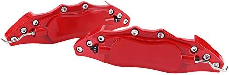 Red Brake Caliper Covers,Caliper Covers,Brake Caliper Covers,2Pcs Car Universal Disc Brake Caliper Fake Covers Left amp Right Accessories RefitL