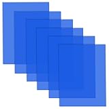 ZoZoMaiy 6 Pezzo Filtro Colorato Trasparente Gel Filtri per Correzione 29.7 * 21cm Colorato Illuminazione Filtro per Video, Foto, Palcoscenico, Teatro, Illuminazione per Feste (blu)