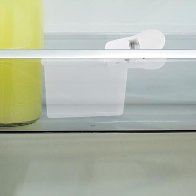 4pcs Refrigerator Separator Clips Food Partition Board for Side Door Storage Convenient Freezer Divider for Kitchen Organization