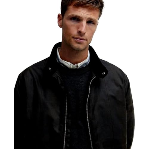 Barbour Men's Harrington Check Waxed Jacket, Dundee Tartan4