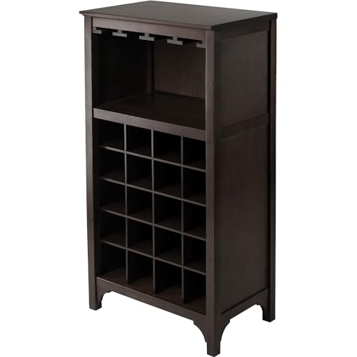 Winsome 92729 Ancona 37.52-Inch X 19.09-Inch X 12.6-Inch 20-Bottle Modular Wine Cabinet thumb #5