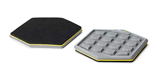SKLZ Unisex's Non Core Court Slidez Stabilitäts-Gleitscheiben, Übungsschieber für Ganzkörpertraining, leicht und abriebfest, grau, 31 cm, 2 Stück, Einheitsgröße