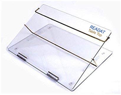 READAT(Make in India Acrylic Table top (PS Sheet) Elevator Writing Desk Standard Size 21 * 15 INCHES, 7mm Thickness Colour Transparent with Height Adjustable