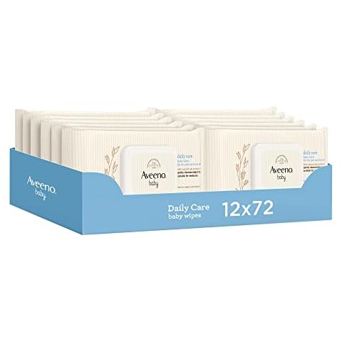 Aveeno Baby Toallitas Diarias, 12x72 Unidades Cover
